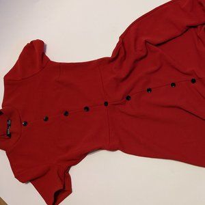 High neck red dress- one of my all time fave!